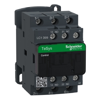 Contator Potencia Tripolar 9A 110Vca 1Na+1Nf 50/60Hz LC1D09F7 - Schneider Electric