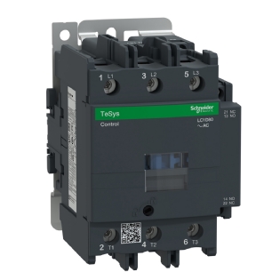 Contator Potencia Tripolar 80A 220Vca 1Na+1Nf 50/60Hz LC1D80M7 - Schneider Electric