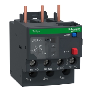 Relé De Sobrecarga Térmico 16-24A 1NA+1NF Classe 10 LRD22 - Schneider Electric