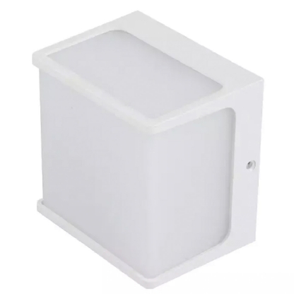 Luminária Arandela Led Hamsa Branco 8W Bivolt 3000K Luz Amarela 550Lm 120X120X30mm 3149 - Gaya