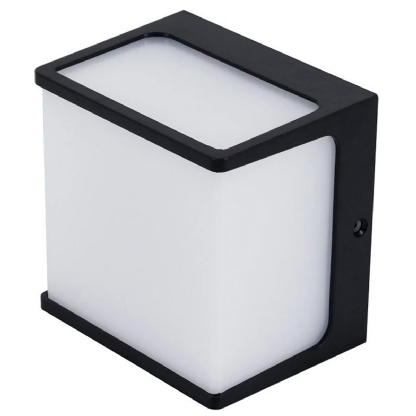 Luminária Arandela Led Hamsa Preto 8W Bivolt 3000K Luz Amarela 550Lm 120X120X30mm 3148 - Gaya