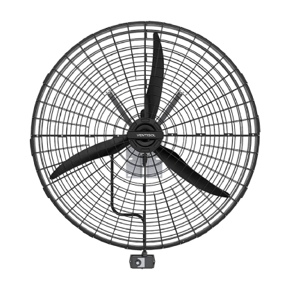 Ventilador Parede 220V 0,5Cv 100Cm Preto 1100Rpm Rotativo 15599 - Ventisol