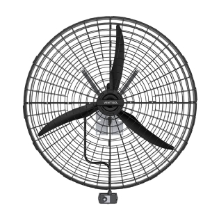 Ventilador Parede 220V 0,5Cv 100Cm Preto 1100Rpm Rotativo 15599 - Ventisol