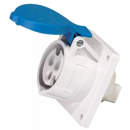 Tomada Industrial Fêmea Embutir 3P+T 16A 200/250V Azul 9H Ip44 Premium - Weg