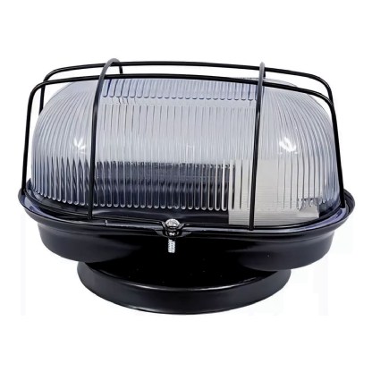 Luminária Arandela Tartaruga Globo 60W Preto TART60WPT