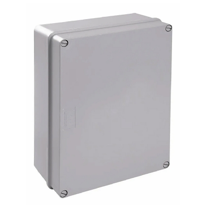Caixa Distribuição Sobrepor Pvc 300X220X120mm Sem Embutes Ip55 Tampa Opaca - Steck