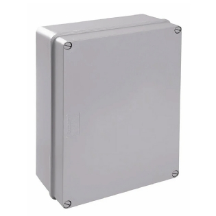 Caixa Distribuição Sobrepor Pvc 300X220X120mm Sem Embutes Ip55 Tampa Opaca - Steck