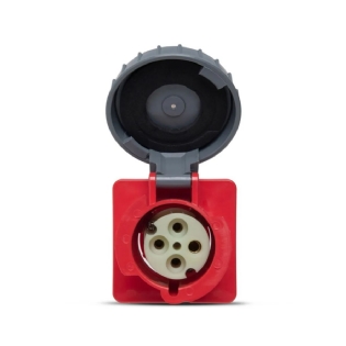 Tomada Industrial Fêmea Embutir 3P+T 32A 380/440V - Steck