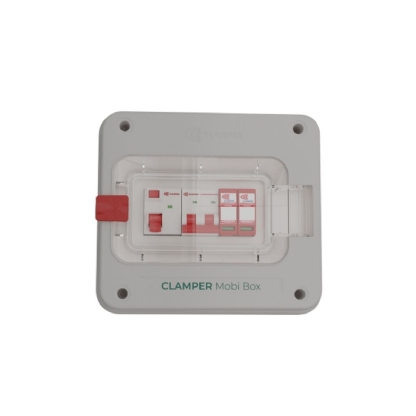 Quadro Proteção Carregador Veicular Fixo Parede Mobi Box 220V Ate 8Kw 025881 Clamper