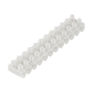 Conector Múltiplo Polietileno 40A 600V 12 Bornes 10Mm Branco 70G 612 - Sindal