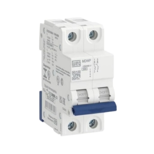 Disjuntor Mini Din Bipolar 10A Curva B 5Ka 230/400V - Weg