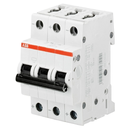 Disjuntor Mini Din Tripolar 10A Curva C 6Ka 230/400V S203-C10 - ABB