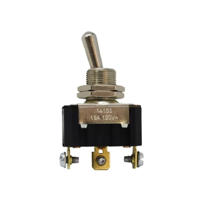 Interruptor Alavanca Metal Ligar/Desligar Ligar Com Porca 15A 120Vca 1P Cpd-894 - Margirius
