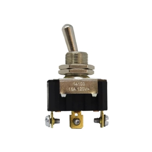 Interruptor Alavanca Metal Ligar/Desligar Ligar Com Porca 15A 120Vca 1P Cpd-894 - Margirius