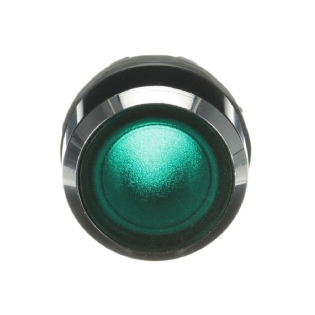 Cabeçote Para Botão Impulso Aro Zamak Iluminado Verde MP1-31G - ABB