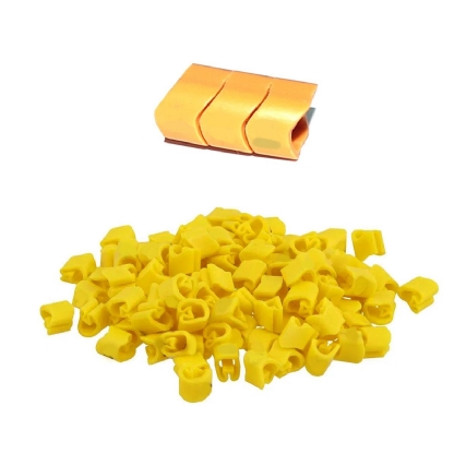 Marcador Anilha Mhg1/3 Número 0 Amarela Condutor 0,30-1,50mm Com 1000 Unidades - Hellermann