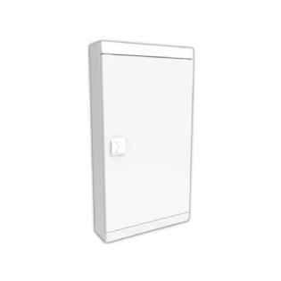 Quadro Distribuição Sobrepor Qds-46 46 Disjuntores 100A Branco Vertical Brum