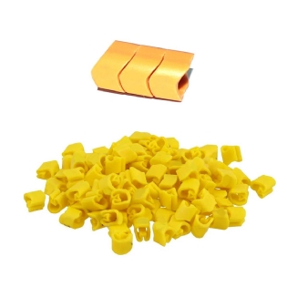 Marcador Anilha Mhg1/3 Letra (N) Amarelo Condutor 0,30-1,50Mm 1000 Unidades Hellermann
