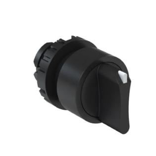 Frontal Comutador Knob Curto 2 Posição Fixo 45G 22Mm Plástico Preto  - Weg