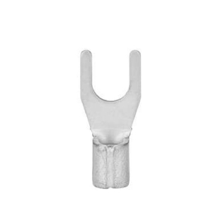 Terminal Forquilha 0,50-1,50Mm (22-16Awg) Não Isolado F=3Mm 1/8 (M3) - Axt - 100 Unidades