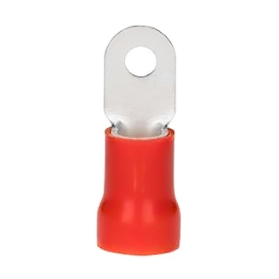 Terminal Olhal 0,50-1,50Mm (22-16Awg) Pré-Isolado Vermelho 1 Furo F=5Mm 3/16 (M5) - Axt