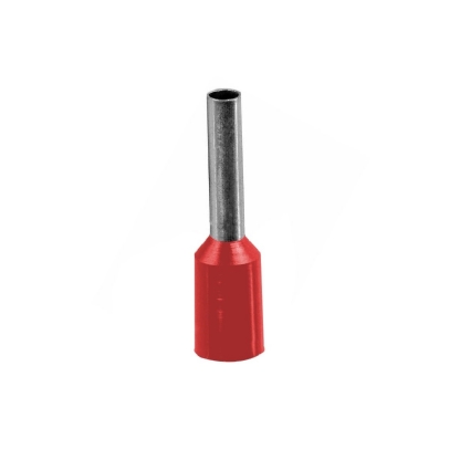 Terminal Tubular (Ilhos) 1,00Mm (17Awg) Pré-Isolado Vermelho - Magnet - 100 Unidades