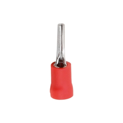 Terminal Pino 10Mm (8Awg) Pré-Isolado Vermelho - Magnet - 100 Unidades