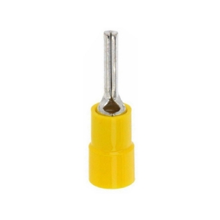 Terminal Pino 25Mm (4Awg) Pré-Isolado Amarelo - Magnet - 100 Unidades