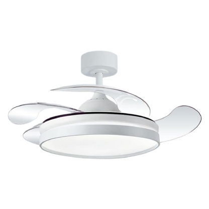 Ventilador Teto Retrátil Riviera 127/220V 96W Branco C/Controle Remoto - Tualix