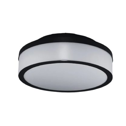Luminária Plafon Sobrepor Santorini Preto 12W 5Xe27 Bivolt Difusor Poliestireno - Tuaflix