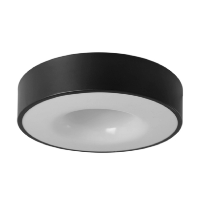 Luminária Plafon Sobrepor Nice Preto 15W 4Xe27 Bivolt Difusor Poliestireno - Tuaflix