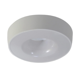 Luminária Plafon Sobrepor Nice Branco 15W 6Xe27 Bivolt Difusor Poliestireno - Tualux