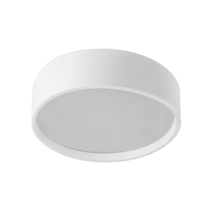 Luminária Plafon Sobrepor Ravena Branco/Branco 15W 4Xe27 Bivolt Difusor Poliestireno - Tualux