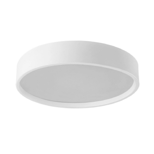 Luminária Plafon Sobrepor Ravena Branco/Branco 15W 6Xe27 Bivolt Difusor Poliestireno - Tualux