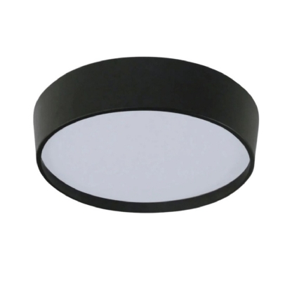 Luminária Plafon Sobrepor Ravena Preto/Preto 15W 6Xe27 Bivolt Difusor Poliestireno - Tualux