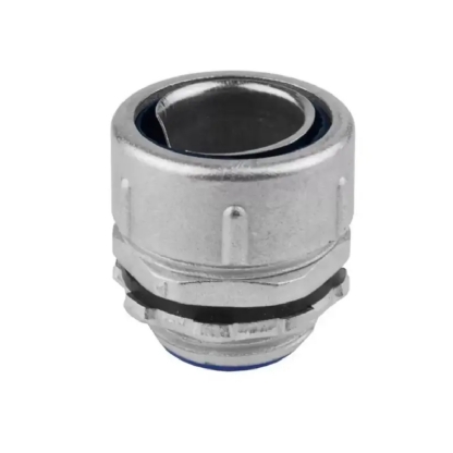 Conector Eletroduto Macho Reusável Zamak Zincado 1.1/2 Polegadas Rosca Bsp Reto Fixo Kmra - Ekoflex