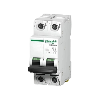 Disjuntor Mini Din Bipolar 10A Curva C 20Ka 220Vcc - Schneider