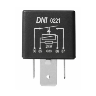Rele Automotivo Auxiliar Universal 70A 24V 1Na 4 Terminais S/Suporte - Dni