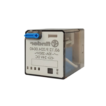 Rele Industrial 10A 24Vcc 2Rev (Dpdt) - Finder