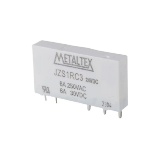 Rele Industrial Mini 6A 24Vcc 1Rev (Spdt) - Metaltex