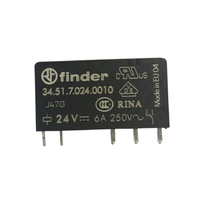 Rele Industrial Mini 6A 24Vcc 1Rev (Spdt) - Finder