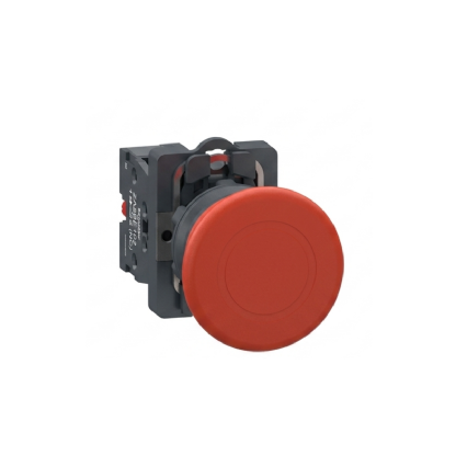 Botão De Emergência Cogumelo 40Mm Pulsador 22Mm Plástico Vermelho 1Nf - Schneider