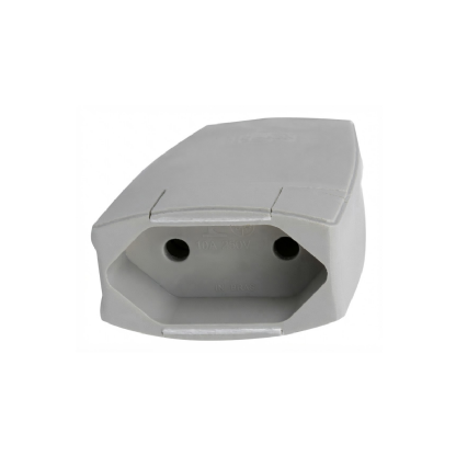 Plug Femea 2P 20A 250V Cinza Axial C/Prensa Cabo - Pial