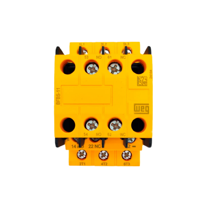 Contator de Segurança CWBS12 12A Tripolar 24Vcc 2NA 2NF - WEG