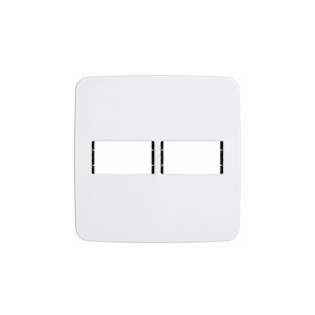 Placa Acabamento 4x4 2 Postos Horizontal Branco Origen - ABB