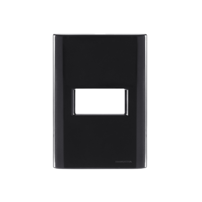 Placa Acabamento 4X2 1 Posto Horizontal Grafite C/Suporte Giz - Tramontina