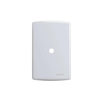 Placa Acabamento 4X2 Saída De Fio Branco C/Suporte Siena - Alumbra