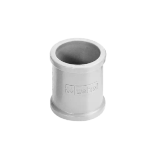 Luva Eletroduto 1Pol S/Rosca Pvc Branco - Wetzel