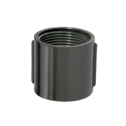 Luva Eletroduto Roscável 1.1/2 Pvc Preto - Código Fabricante: 11715 - Amanco