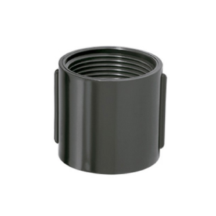 Luva Eletroduto Roscável 1.1/2 Pvc Preto - Código Fabricante: 11715 - Amanco